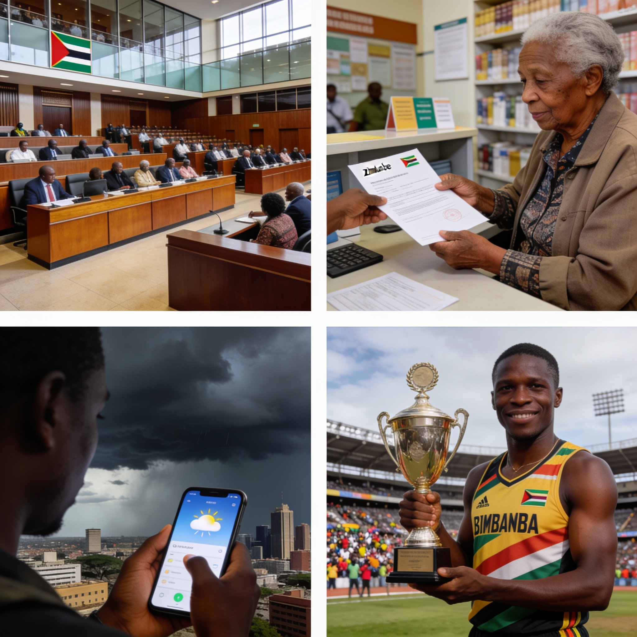 Zimbabwe Daily Brief: Parliament Opens, Pensions Rise, Storm Warning and Sports Success